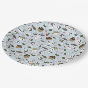 Assiettes En Carton Plaques à papier de partie de sushi