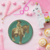 Assiettes En Carton Plaques à papier de partie occidentale de cow-girl (Fête)