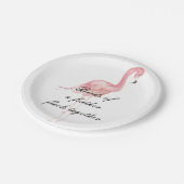 Assiettes En Carton Plaques à papier de partie rose de Flamant rose (Angle)