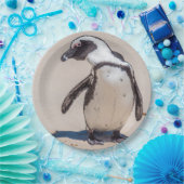 Assiettes En Carton Plaques à papier de pingouin espiègle (Fête)