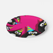 Assiettes En Carton Plaques à papier de pingouins de joyeux (Angle)