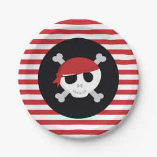 Assiettes En Carton Plaques à papier de pirate