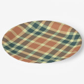 Assiettes En Carton Plaques à papier de plaid (Angle)