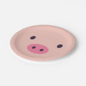 Assiettes En Carton Plaques à papier de porc mignon (Angle)