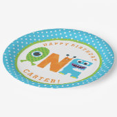 Assiettes En Carton Plaques à papier de premier anniversaire de (Angle)