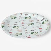 Assiettes En Carton Plaques à papier de préparation de champignon (Angle)