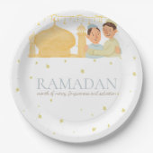 Assiettes En Carton Plaques à papier de Ramadan Kareem (Devant)