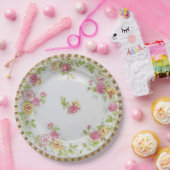 Assiettes En Carton Plaques à papier de réception en plein air florale (Fête)