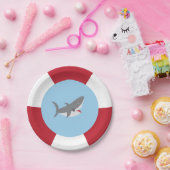 Assiettes En Carton Plaques à papier de requin (Fête)