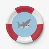 Assiettes En Carton Plaques à papier de requin (Devant)