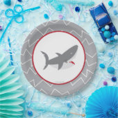 Assiettes En Carton Plaques à papier de requin (Fête)