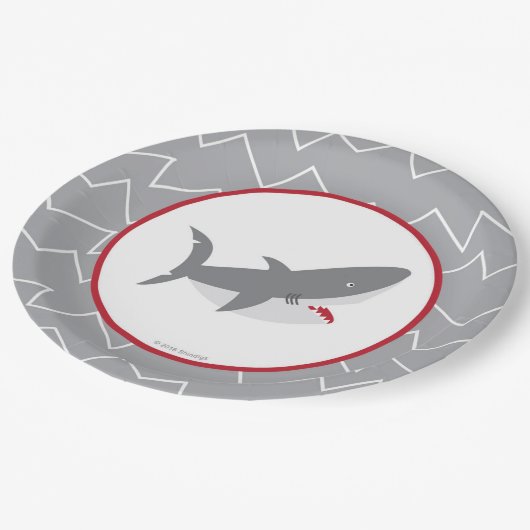 Assiettes En Carton Plaques à papier de requin (Angle)