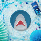 Assiettes En Carton Plaques à papier de requin (Fête)
