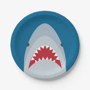 Assiettes En Carton Plaques à papier de requin