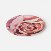 Assiettes En Carton Plaques à papier de rose de rose (Angle)