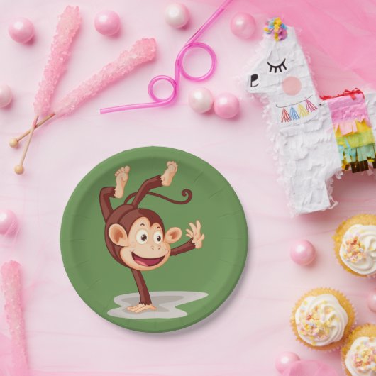 Assiettes En Carton Plaques à papier de singe d'une part (Fête)