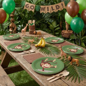 Assiettes En Carton Plaques à papier de singe d'une part