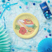 Assiettes En Carton Plaques à papier de surfer d'été (Fête)