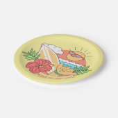 Assiettes En Carton Plaques à papier de surfer d'été (Angle)