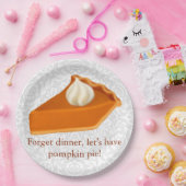 Assiettes En Carton Plaques à papier de tarte de citrouille de (Fête)