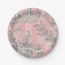 Plaques à papier de Toile De Jouy Custom 7"