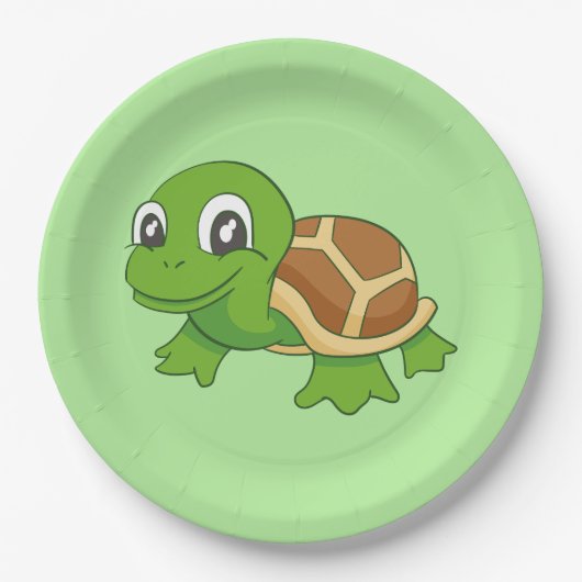 Assiettes En Carton Plaques à papier de tortue (Devant)