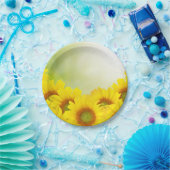 Assiettes En Carton Plaques à papier de tournesols (Fête)