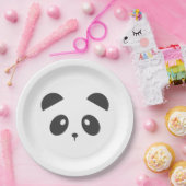 Assiettes En Carton Plaques à papier de visage de panda (Fête)