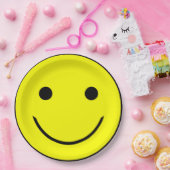 Assiettes En Carton Plaques à papier de visage heureux (Fête)