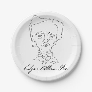 Assiettes En Carton Plaques à papier d'Edgar Allan Poe