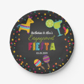 Assiettes En Carton Plaques à papier d'Engagment de fiesta (Devant)
