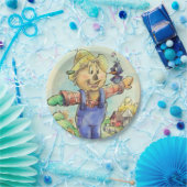 Assiettes En Carton Plaques à papier d'épouvantail mignon (Fête)