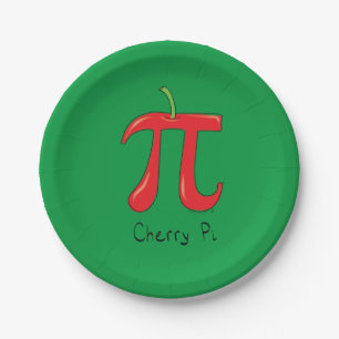 Assiettes En Carton Plaques à papier des maths pi de la cerise pi de