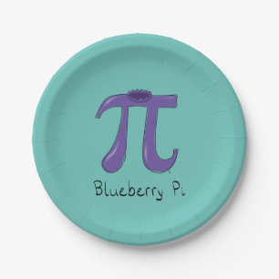 Assiettes En Carton Plaques à papier des maths pi de la myrtille pi d