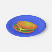 Assiettes En Carton Plaques à papier d'hamburger frais (Angle)