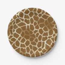 Plaques à papier d'impression de girafe