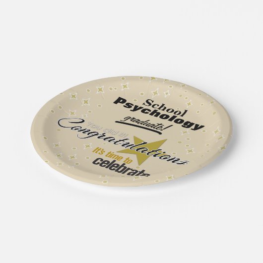 Assiettes En Carton Plaques à papier d'obtention du diplôme de (Angle)