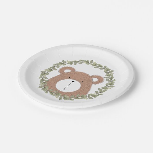 Assiettes En Carton Plaques à papier d'ours (Angle)