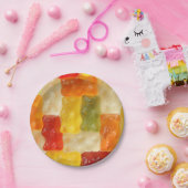 Assiettes En Carton plaques à papier d'ours gommeux (Fête)