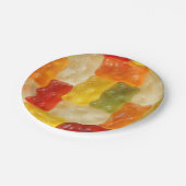 Assiettes En Carton plaques à papier d'ours gommeux (Angle)