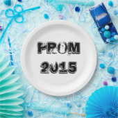 Assiettes En Carton Plaques à papier du bal d'étudiants 2015 (Fête)