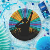 Assiettes En Carton Plaques à papier du DJ de musique (Fête)