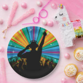 Assiettes En Carton Plaques à papier du DJ de musique (Fête)