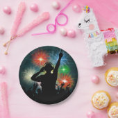 Assiettes En Carton Plaques à papier du DJ de musique (Fête)