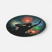 Assiettes En Carton Plaques à papier du DJ de musique (Angle)