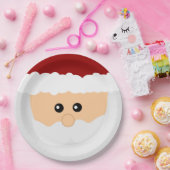 Assiettes En Carton Plaques à papier du père noël de Noël (Fête)