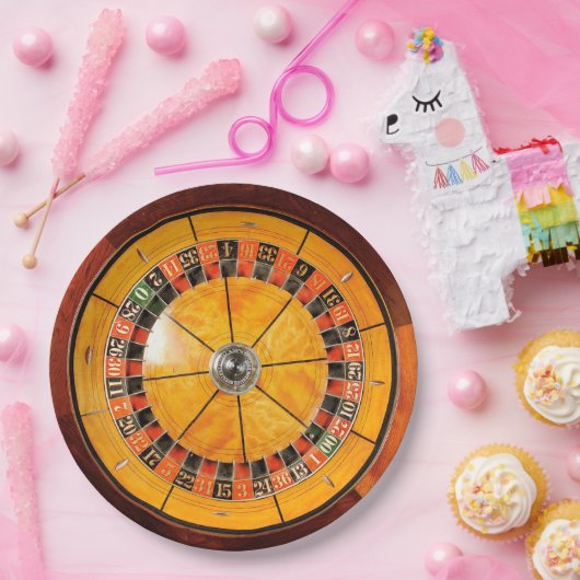 Assiettes En Carton Plaques à papier en bois classiques de roue de (Fête)