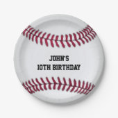 Assiettes En Carton Plaques à papier faites sur commande de base-ball (Devant)