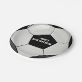 Assiettes En Carton Plaques à papier faites sur commande du football (Angle)