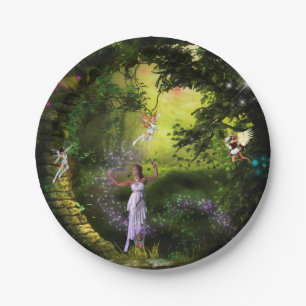 Assiettes En Carton Plaques à papier féeriques